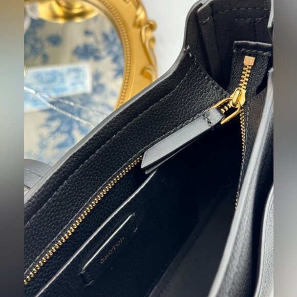 🆕 OROTON 🧿 NWOT Dylan Baguette Bag - Black Calfskin Leather - Picture 12 of 12